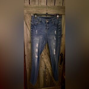 New Directions Ripped Blue Boyfriend Jeans
